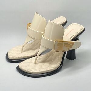 Burberry 100mm Bay leather mules size 36